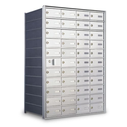 CAD Drawings American Postal Manufacturing Co. Front Loading 43-Door Horizontal Private Mailbox